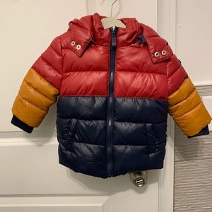 Mayoral baby boy colorblock coat